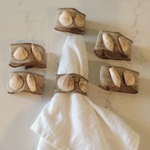 Handmade Seashell Napkin Rings